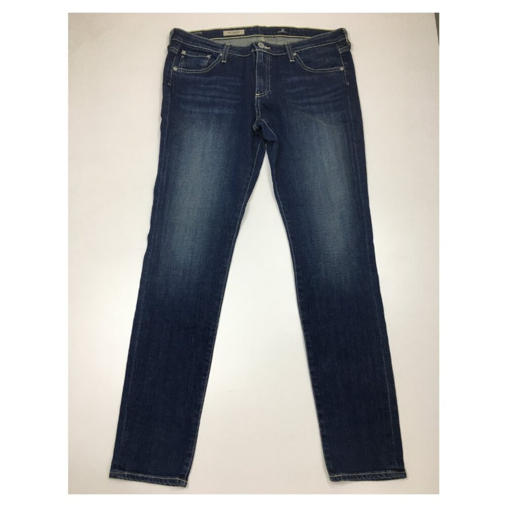 AG ADRIANO GOLDSCHMIED Medium/Dark Wash 5 Pocket The Legging Super Skinny Jeans
